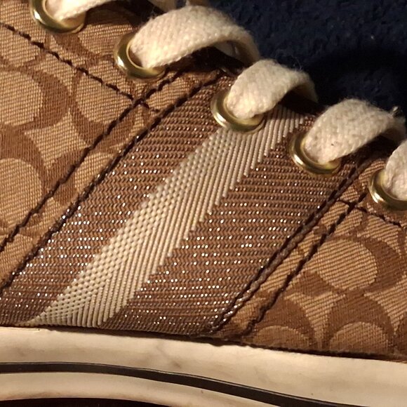 Coach Frances Signature Canvas Low-Top Sneakers Size 8B with Original Box - Picture 9 of 16